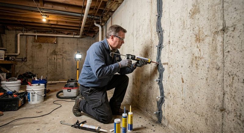 Basement Crack Repair in Conifer, CO