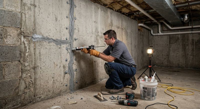 Basement Crack Repair in Conifer, CO