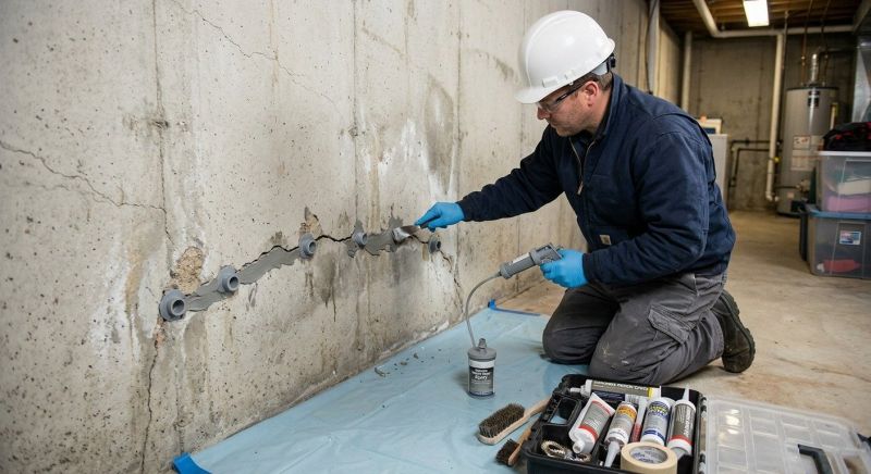 Basement Crack Repair in Conifer, CO