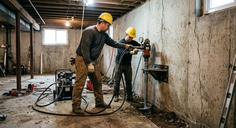 Basement Stabilization in Conifer, CO
