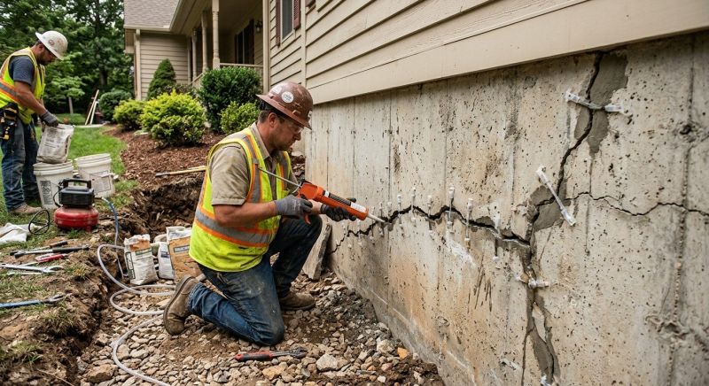 Cracked Foundation Repair in Douglas County, CO