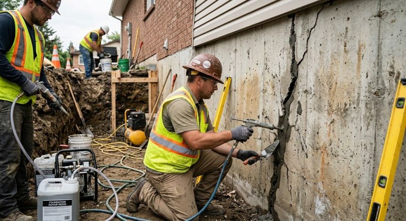 Cracked Foundation Repair in Evergreen, CO