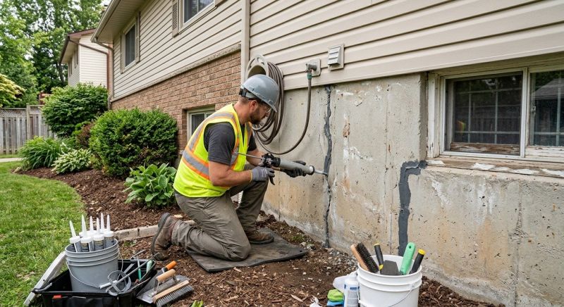 Foundation Crack Sealing in Conifer, CO
