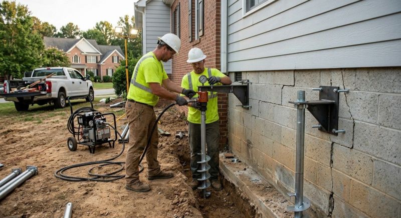 Helical Piers Installation in Conifer, CO