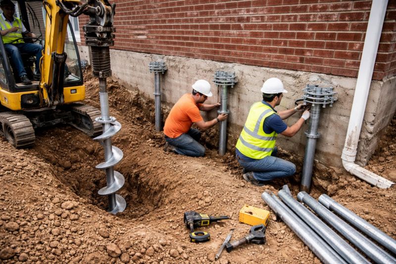 Helical Pile Installation in Conifer, CO