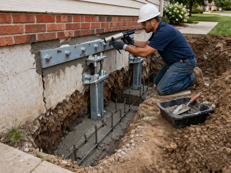 Sinking Foundation Repair in Bailey, CO