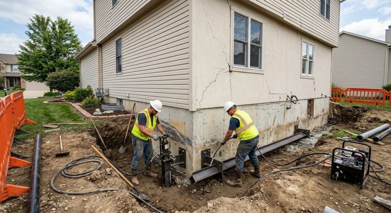 Sinking Foundation Repair in Littleton, CO